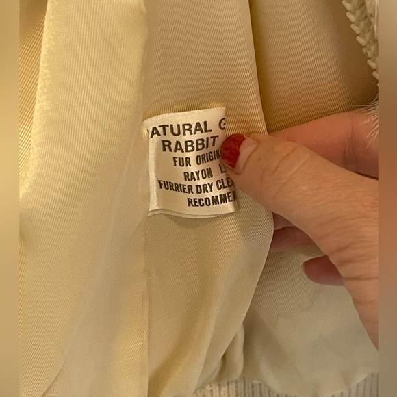 Vintage Genuine Rabbit Fur Bomber Jacket - Dino Ricco - Picture 6 of 15